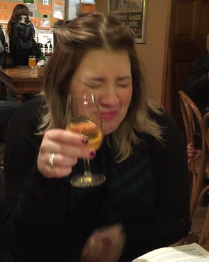 Carla certainly didn't enjoy her free lambic