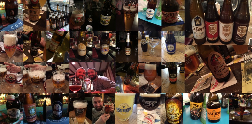 A selection of the beers conquered on our 100 beer challenge