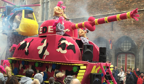 Amazing and colourful carnival at Brugges