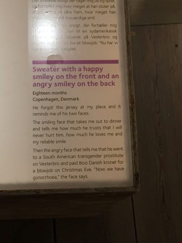 Funny example from Museum Broken Relationships