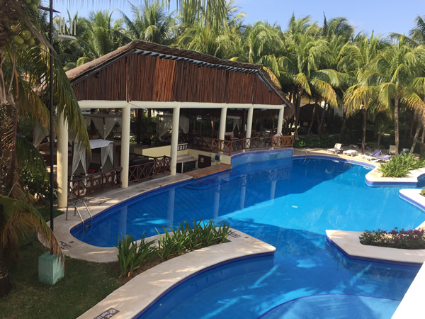 Sensimar Seaside Suites and Spa in Riviera Maya - pool view from the room