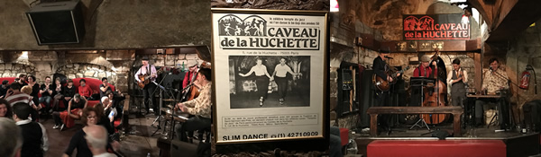 Chateau de la Huchette - amazing jazz/swing speakeasy.