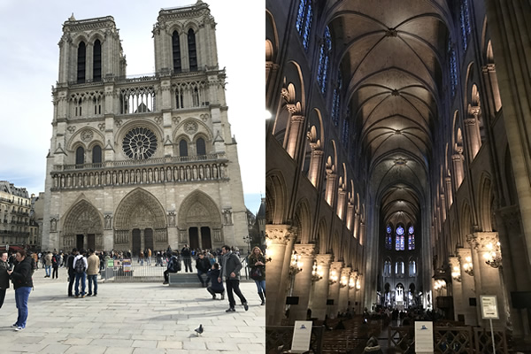 Notre Dame - and not a hunchback pose in sight