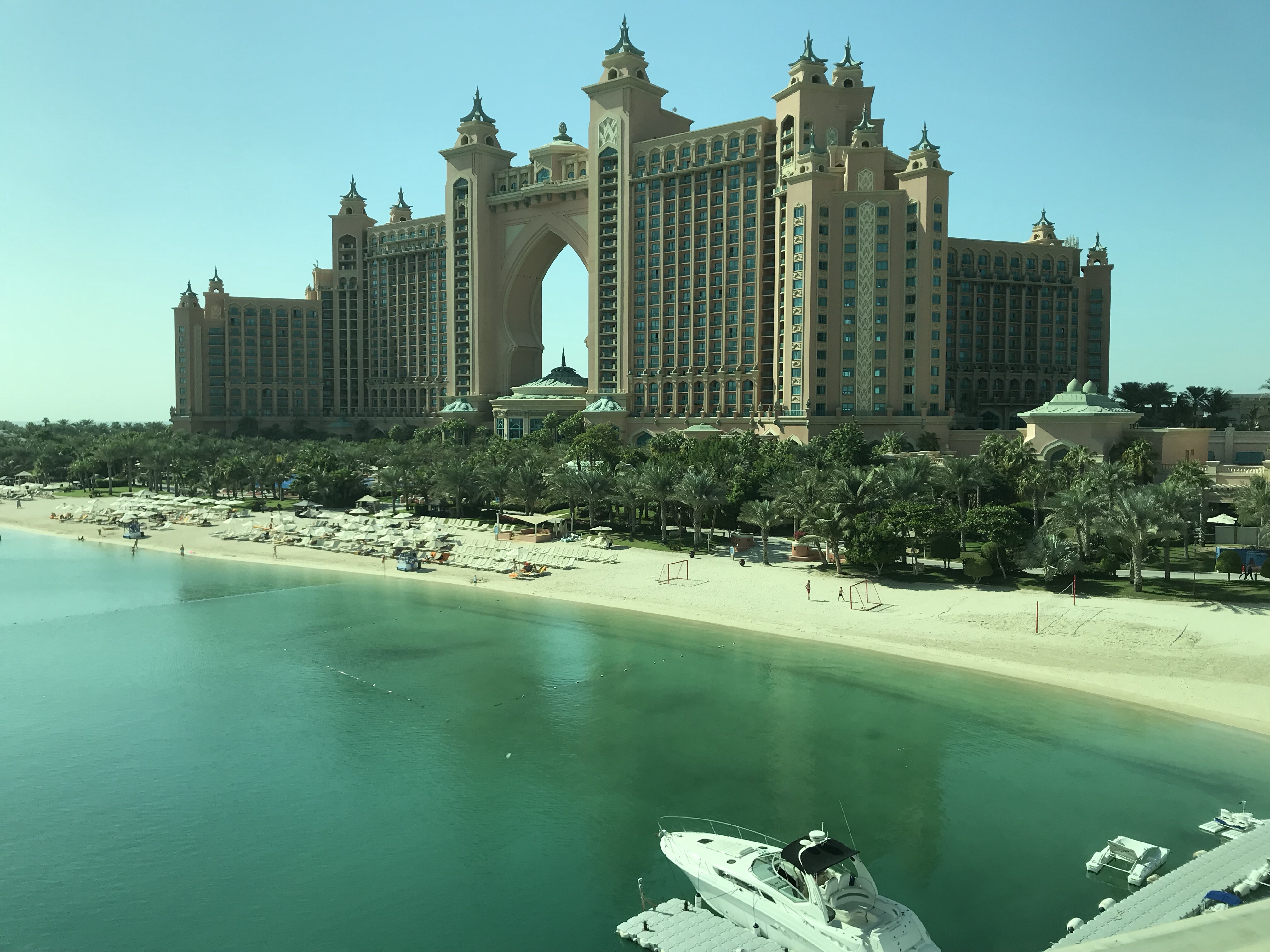 The Palm Atlantis from the tram