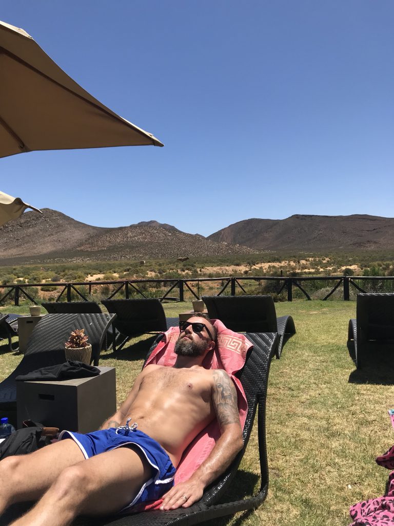 The lesser spotted GoGoGaz captured relaxing in the sun before the big journey to Cape Town