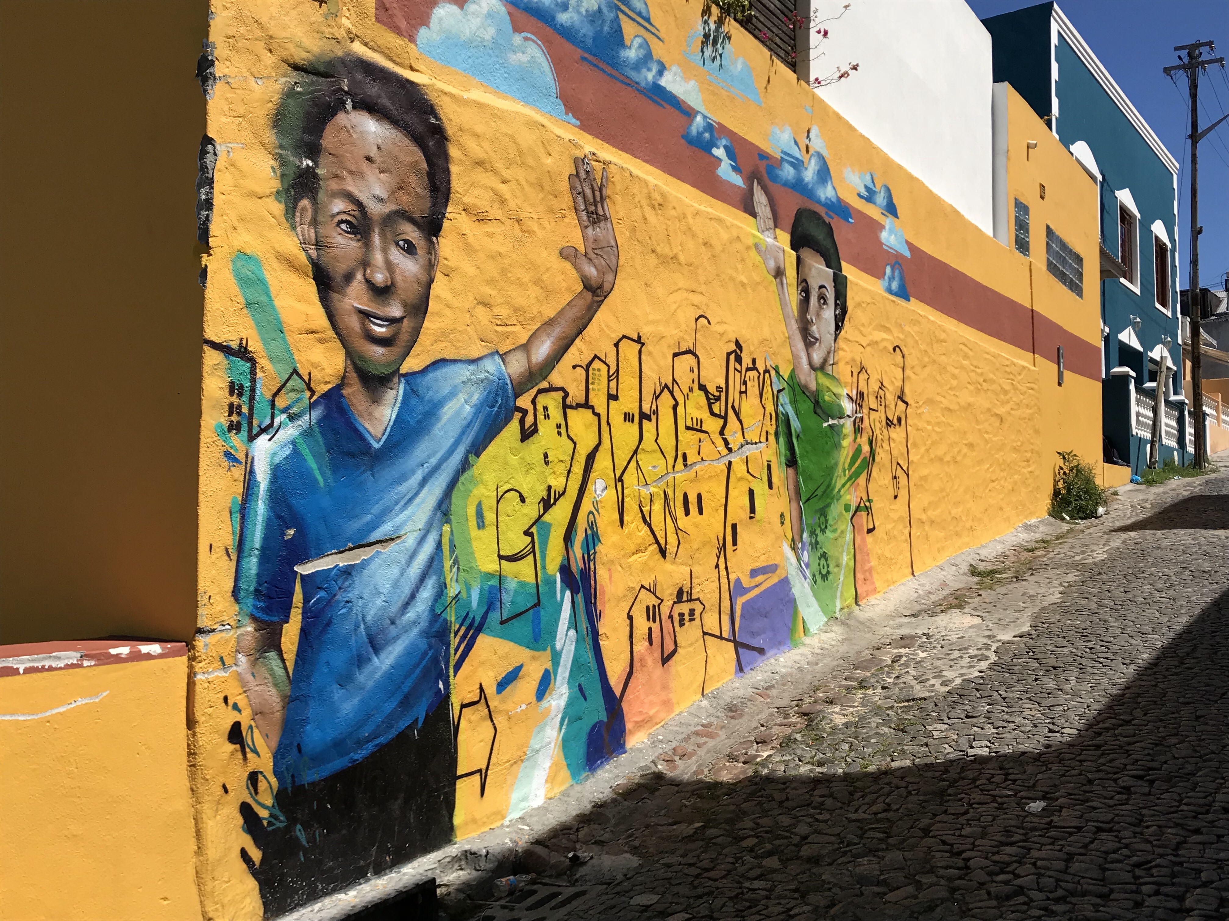 Graffiti passed on the free walking tour of Bo’Kaap
